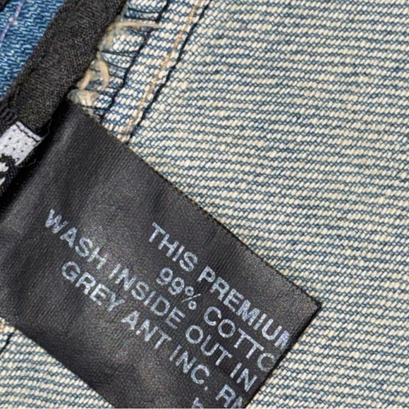 Grey Ant Flare Jeans Y2K High Rise Vintage Rare 70s Light Blue Retro Vintage - Picture 6 of 10